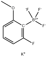 Potassium trifluoro(2-fluoro-6-methoxyphenyl)borate 구조식 이미지