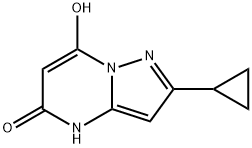 Pyrazolo[1,5-a]pyrimidin-5(4H)-one, 2-cyclopropyl-7-hydroxy- Structure