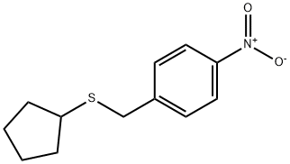 Benzene, 1-[(cyclopentylthio)methyl]-4-nitro- 구조식 이미지