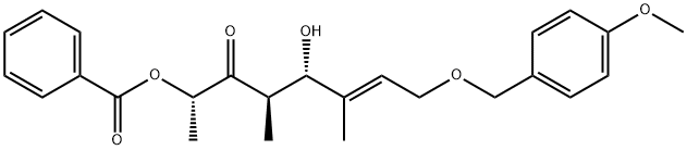 6-Octen-3-one, 2-(benzoyloxy)-5-hydroxy-8-[(4-methoxyphenyl)methoxy]-4,6-dimethyl-, (2S,4R,5S,6E)- 구조식 이미지