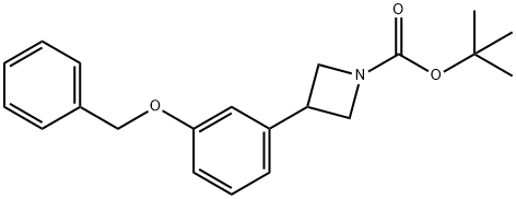 ert-부틸3-[3-(벤질옥시)페닐]아제티딘-1-카르복실레이트 구조식 이미지