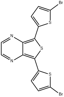 Thieno[3,4-b]pyrazine, 5,7-bis(5-bromo-2-thienyl)- Structure