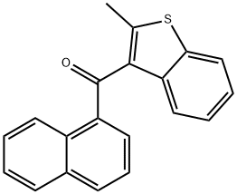 Methanone, (2-methylbenzo[b]thien-3-yl)-1-naphthalenyl- Structure
