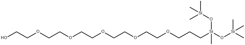 3,8,11,14,17,20-Hexaoxa-2,4-disiladocosan-22-ol, 2,2,4-trimethyl-4-[(trimethylsilyl)oxy]- Structure