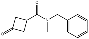 Cyclobutanecarboxamide, N-methyl-3-oxo-N-(phenylmethyl)- Structure