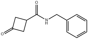 Cyclobutanecarboxamide, 3-oxo-N-(phenylmethyl)- Structure