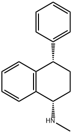 1-Naphthalenamine, 1,2,3,4-tetrahydro-N-methyl-4-phenyl-, (1S,4S)- Structure