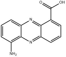 6-Aminophenazine-1-carboxylic acid 구조식 이미지