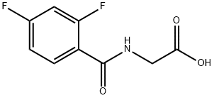 Glycine, N-(2,4-difluorobenzoyl)- 구조식 이미지