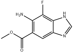 methyl 6-amino-7-fluoro-3H-benzimidazole-5-carboxylate 구조식 이미지
