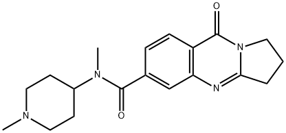 pyrrolo[2,1-b]quinazoline-1,2,3,9-tetrahydro-9-oxo-N-methyl-N-(1-methyl-piperidinyl-4)-6-carboxamide Structure