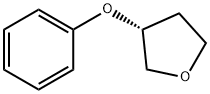 Furan, tetrahydro-3-phenoxy-, (3R)- Structure