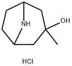 8-Azabicyclo[3.2.1]octan-3-ol, 3-methyl-, hydrochloride (1:1) Structure