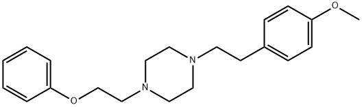 1-[2-(4-Methoxyphenyl)ethyl]-4-(2-phenoxyethyl)piperazine dihydrochloride Structure