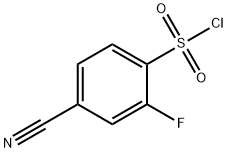 4-cyano-2-fluorobenzene-1-sulfonyl Chloride Structure