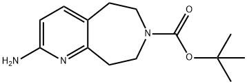 7H-Pyrido[2,3-d]azepine-7-carboxylic acid, 2-amino-5,6,8,9-tetrahydro-, 1,1-dimethylethyl ester Structure