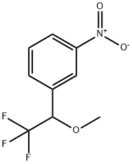 Benzene, 1-nitro-3-(2,2,2-trifluoro-1-methoxyethyl)- 구조식 이미지