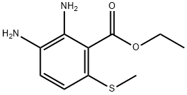 Ethyl 2,3-diamino-6-(methylthio)benzoate Structure