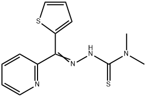 Hydrazinecarbothioamide, N,N-dimethyl-2-(2-pyridinyl-2-thienylmethylene)- 구조식 이미지