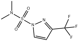 1H-Pyrazole-1-sulfonamide, N,N-dimethyl-3-(trifluoromethyl)- Structure