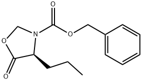 3-Oxazolidinecarboxylic acid, 5-oxo-4-propyl-, phenylmethyl ester, (4S)- Structure