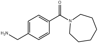 Methanone, [4-(aminomethyl)phenyl](hexahydro-1H-azepin-1-yl)- Structure