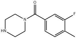 Methanone, (3-fluoro-4-methylphenyl)-1-piperazinyl- Structure