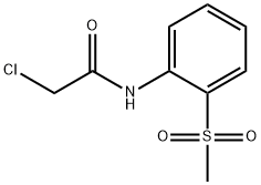Acetamide, 2-chloro-N-[2-(methylsulfonyl)phenyl]- 구조식 이미지