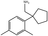 Cyclopentanemethanamine, 1-(2,4-dimethylphenyl)- Structure