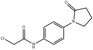 Acetamide, 2-chloro-N-[4-(2-oxo-1-pyrrolidinyl)phenyl]- 구조식 이미지