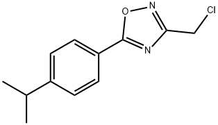 1,2,4-Oxadiazole, 3-(chloromethyl)-5-[4-(1-methylethyl)phenyl]- Structure