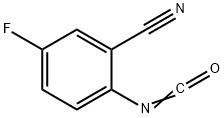 Benzonitrile, 5-fluoro-2-isocyanato- Structure