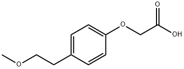 Acetic acid, 2-[4-(2-methoxyethyl)phenoxy]- Structure