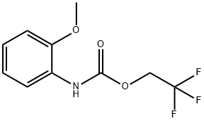 Carbamic acid, N-(2-methoxyphenyl)-, 2,2,2-trifluoroethyl ester Structure