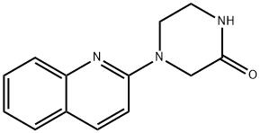 2-Piperazinone, 4-(2-quinolinyl)- Structure