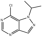 1H-Pyrazolo[4,3-d]pyrimidine, 7-chloro-1-(1-methylethyl)- Structure