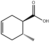 3-Cyclohexene-1-carboxylic acid, 6-methyl-, (1R,6R)- 구조식 이미지