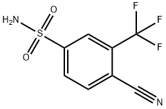 Benzenesulfonamide, 4-cyano-3-(trifluoromethyl)- Structure