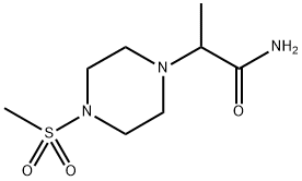 2-(4-methanesulfonylpiperazin-1-yl)propanamide Structure