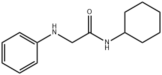 Acetamide, N-cyclohexyl-2-(phenylamino)- Structure