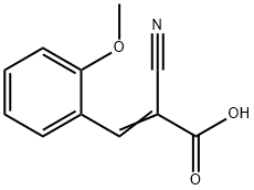 2-Propenoic acid, 2-cyano-3-(2-methoxyphenyl)- Structure