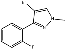 1H-Pyrazole, 4-bromo-3-(2-fluorophenyl)-1-methyl- Structure