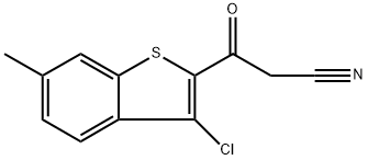 JR-8053, 3-(3-Chloro-6-methylbenzo[b]thiophen-2-yl)-3-oxopropanenitrile, 97% 구조식 이미지