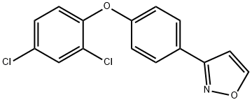 JR-3406, 3-(4-(2,4-Dichlorophenoxy)phenyl)isoxazole, 97% 구조식 이미지