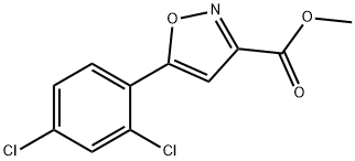 JR-7054, Methyl 5-(2,4-dichlorophenyl)isoxazole-3-carboxylate, 97% 구조식 이미지