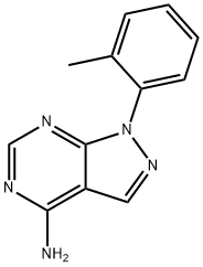 1H-Pyrazolo[3,4-d]pyrimidin-4-amine, 1-(2-methylphenyl)- Structure