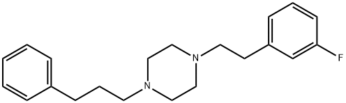 Piperazine, 1-[2-(3-fluorophenyl)ethyl]-4-(3-phenylpropyl)-, dihydrochloride Structure