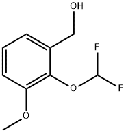 Benzenemethanol, 2-(difluoromethoxy)-3-methoxy- Structure