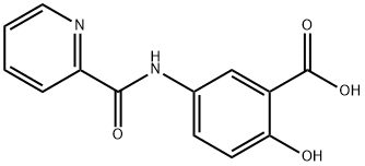 2-hydroxy-5-(pyridine-2-amido)benzoic acid 구조식 이미지