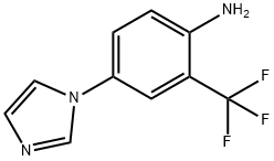 Benzenamine, 4-(1H-imidazol-1-yl)-2-(trifluoromethyl)- Structure